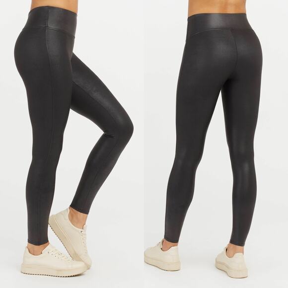 SPANX Faux Leather High Waist Leggings Black XL - Picture 7 of 7